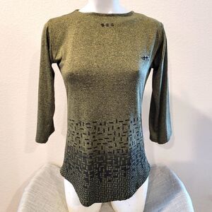 ZOLA Earthly Fashions Deep Green Blouse